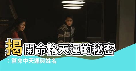 命格天運是什麼意思|【命格天運是什麼意思】探索命格天運的奧秘：揭開《天運姓名學。